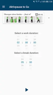 Aktivpause to Go android App screenshot 4